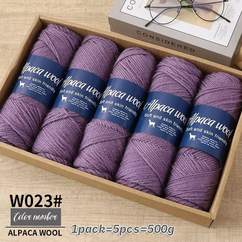 5 PC / Alpaca Wool Coarse Yarn