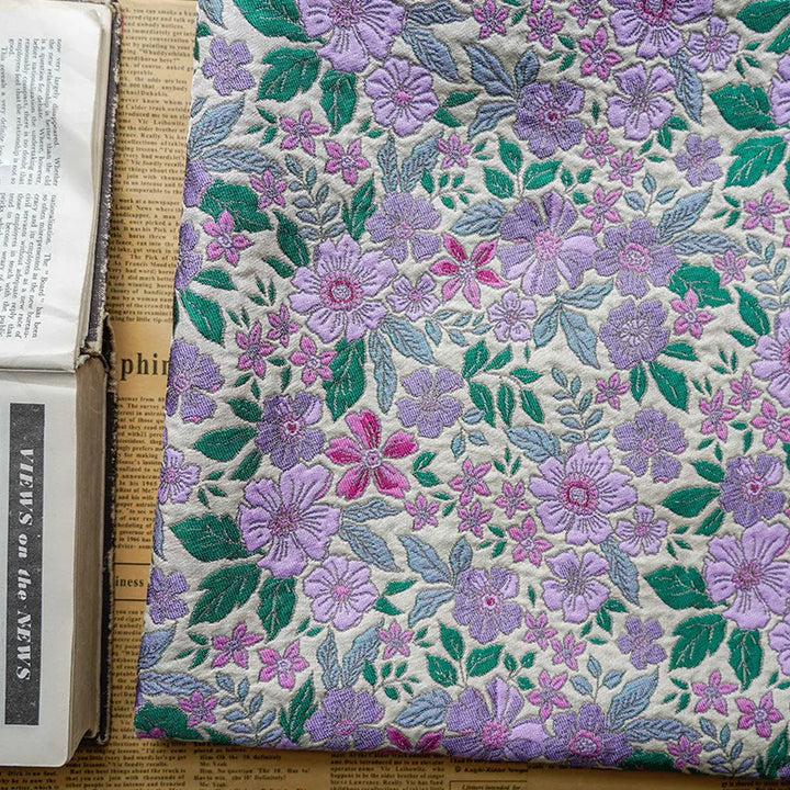 Hamza Lavender Floral Jacquard Fabric