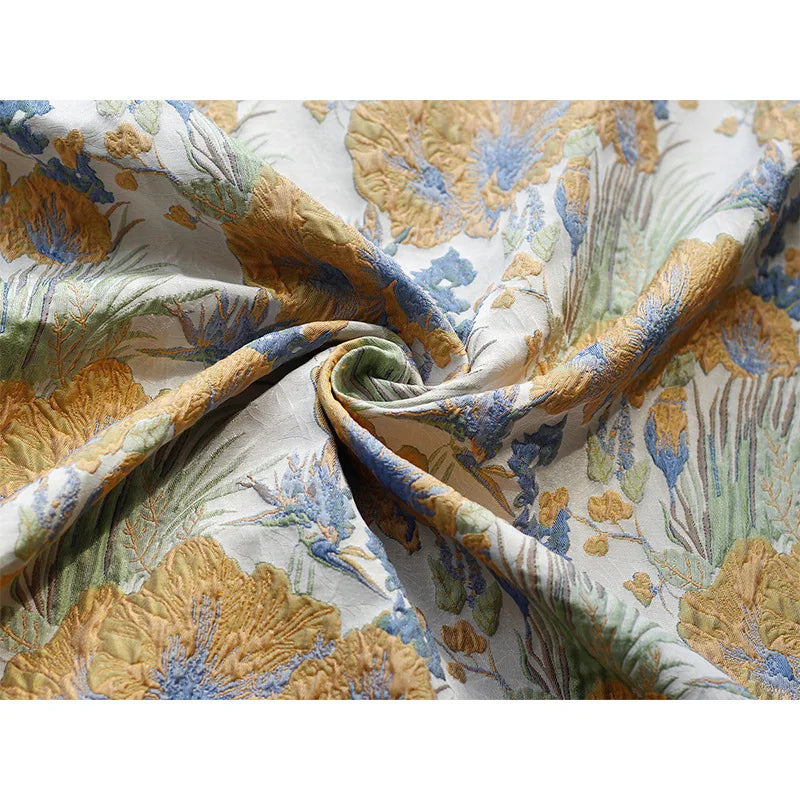 Fair Floral Woven 3D Jacquard Fabric