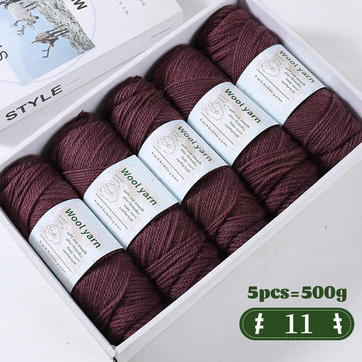 500g Gradient Color Rainbow Yarn