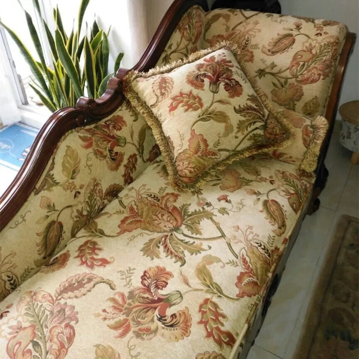110" Wide Telas Elegant Damask Large Floral Flower Chenille Fabric