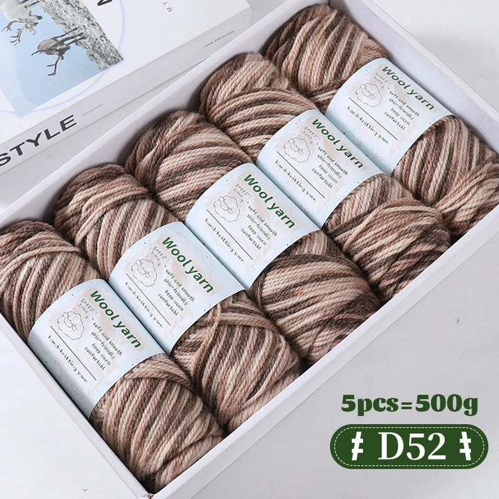 500g Gradient Color Rainbow Yarn