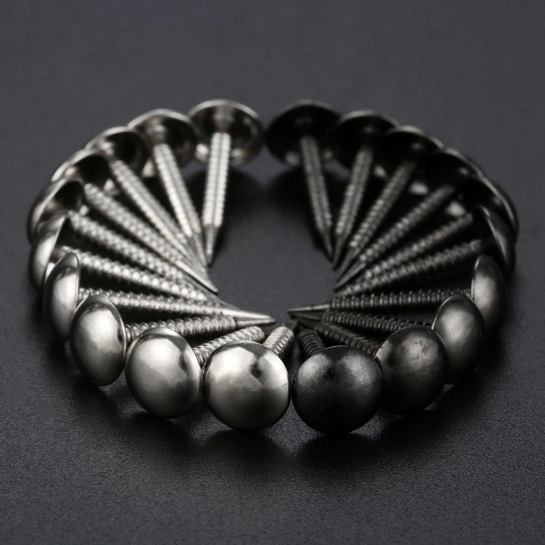 50pcUpholstery Nails Sliver/Black 8*20mm