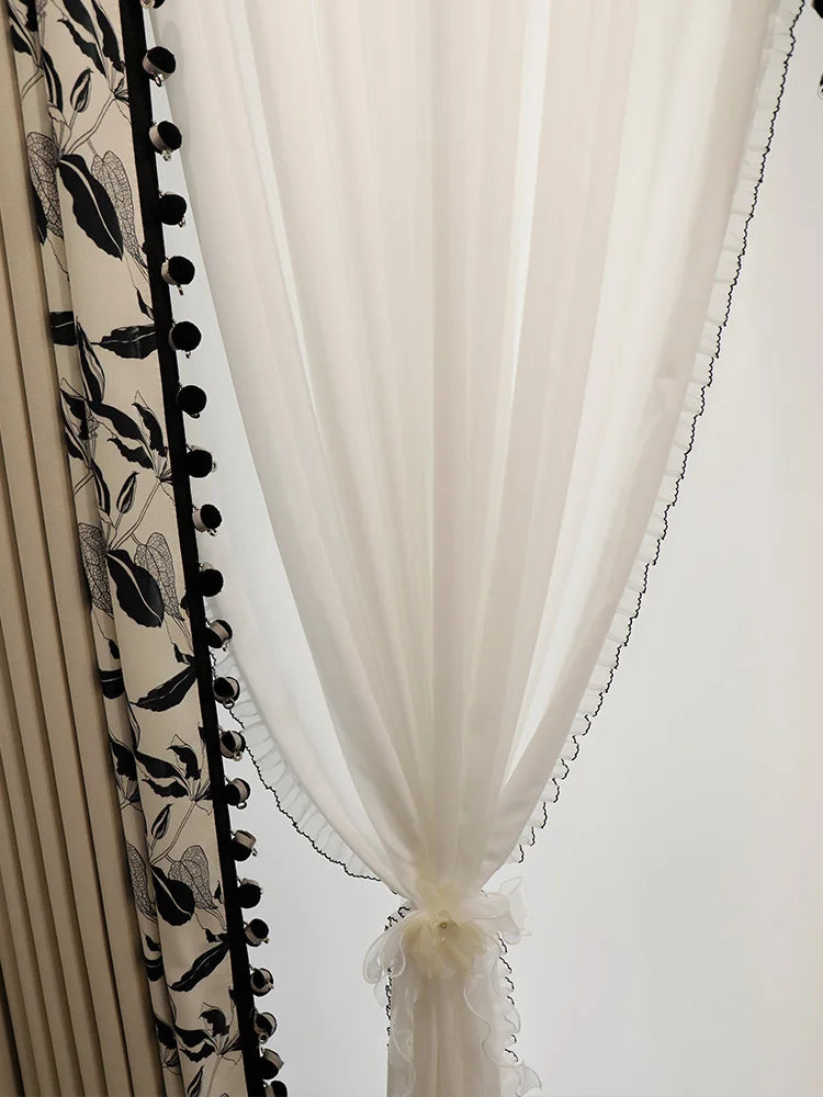 Jardin French Shirred Sheer Custom Made Curtain Drapery