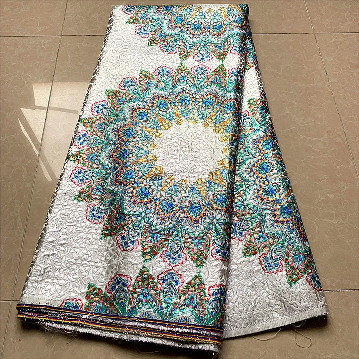 5 YARDS / 4 COLORS / Ethnic Sunshine Viscose Jacquard Woven Fabric for Dresses, Jackets, Suits, Shirts, Skirts Lining