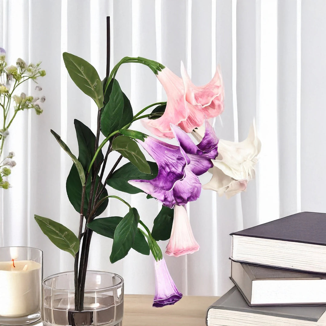 Seta 42 Inch Artificial Datura Flower