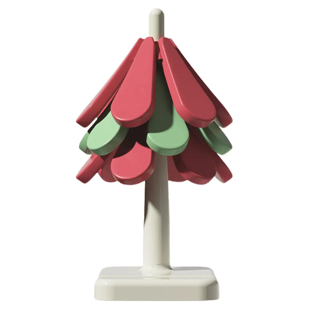 1/3Pcs Tree Shaped Trivet Stackable Christmas Themed Multi-Function Coaster