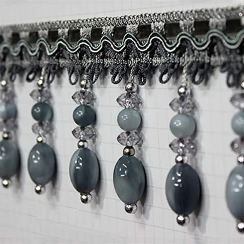 2 YARDS / Junsone Beaded Tassel Fringe Trim