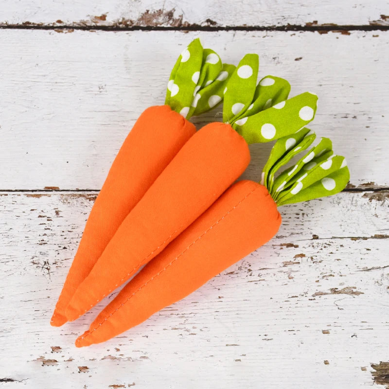 Fabric Easter Carrot Ornaments