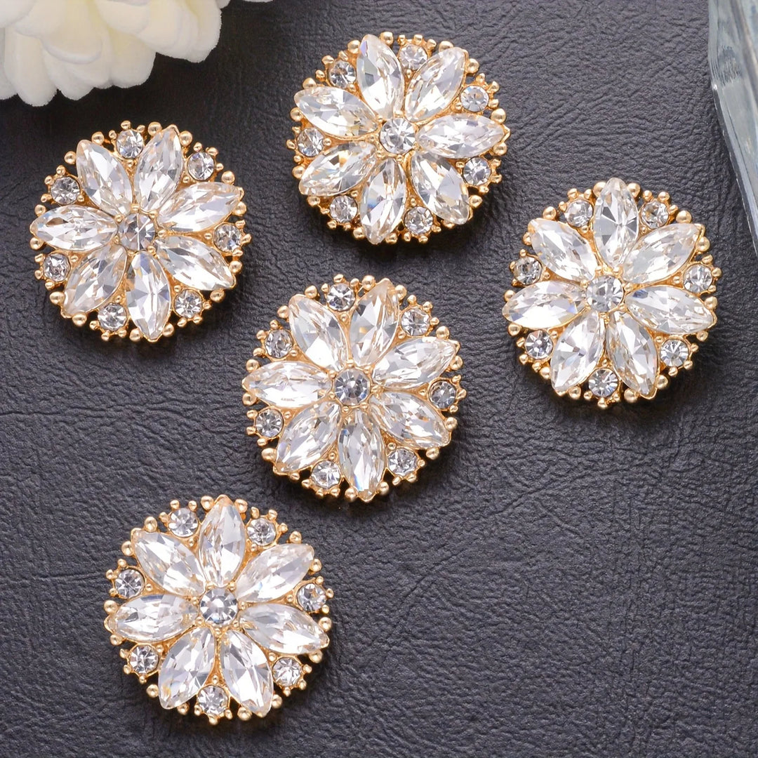 5 PC / Shumila Rhinestone Buttons