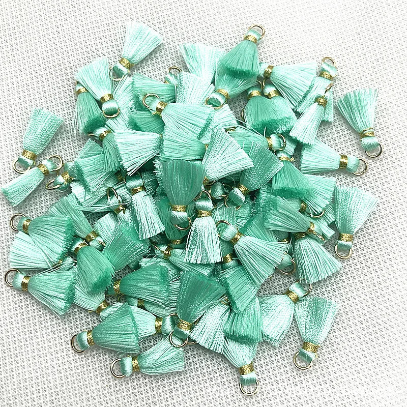 50 PC Mireau 20mm Mini Metal Hanging Ring Tassel