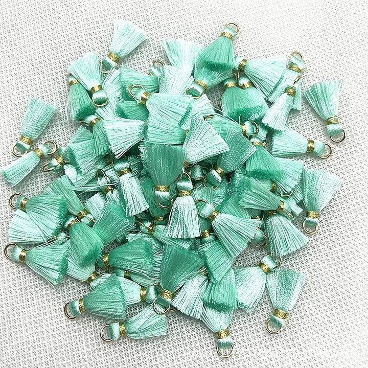 50 PC Mireau 20mm Mini Metal Hanging Ring Tassel