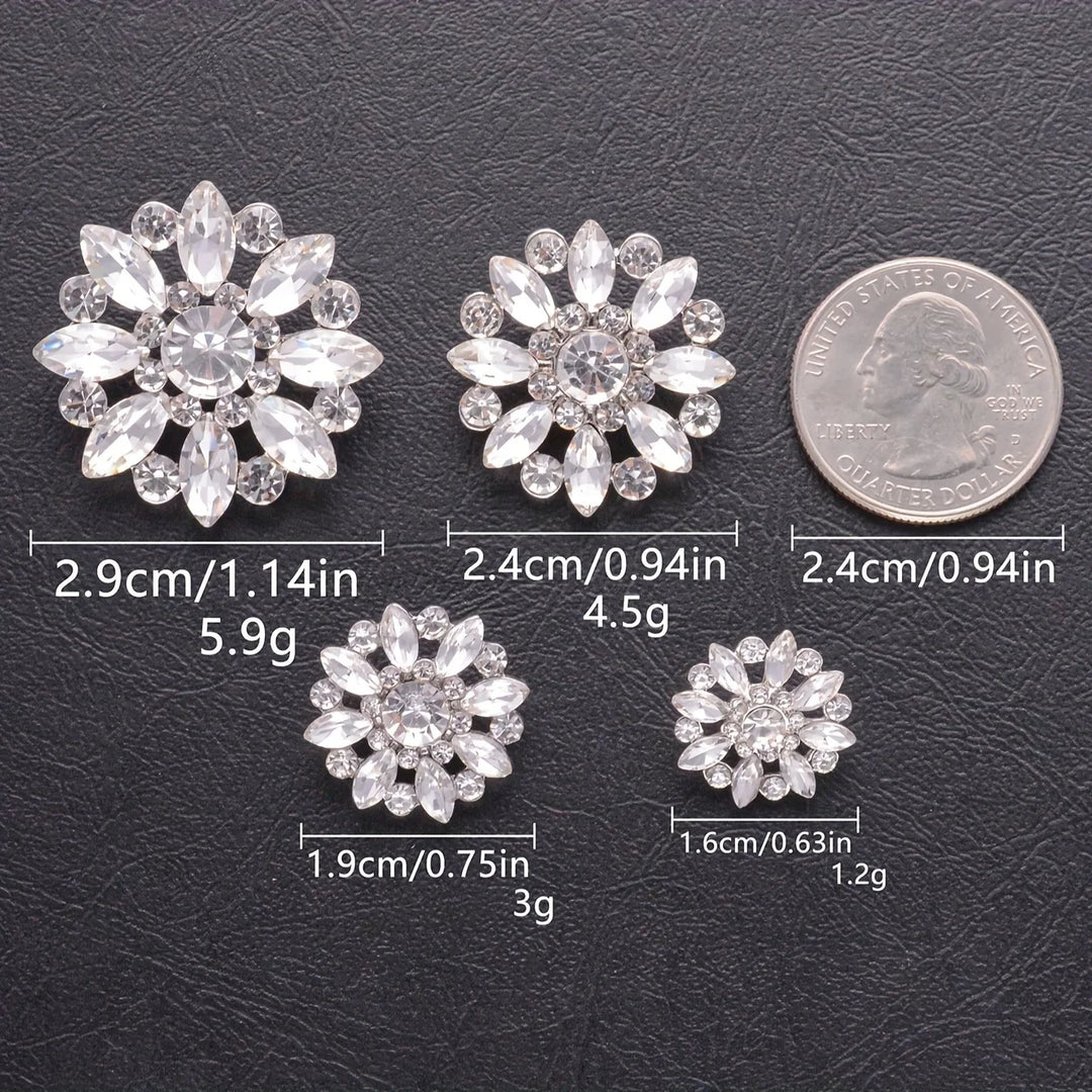 5 PC / Esoic Rhinestone Buttons