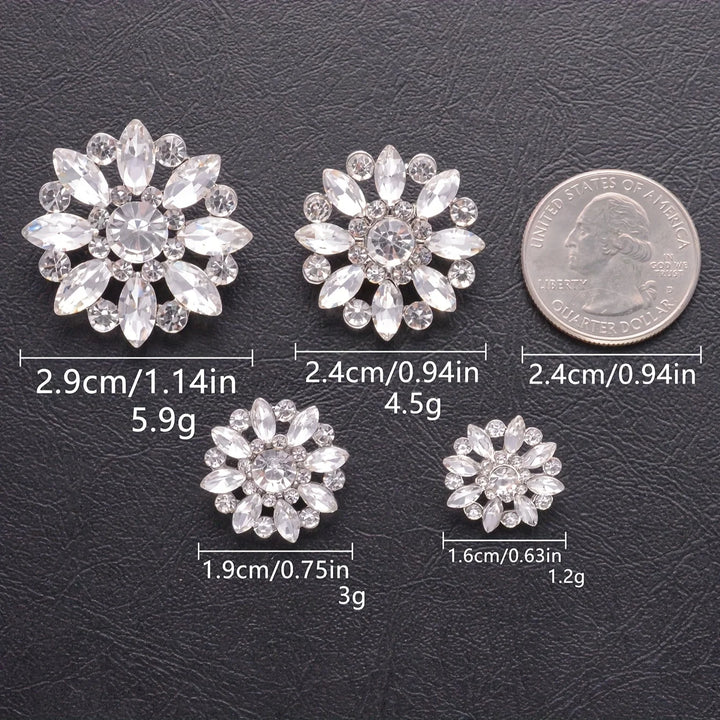 5 PC / Esoic Rhinestone Buttons