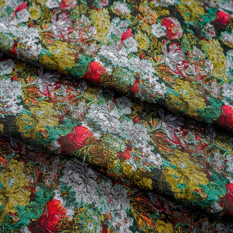 Lomeni Oil Panted Style Woven Jacquard Fabric