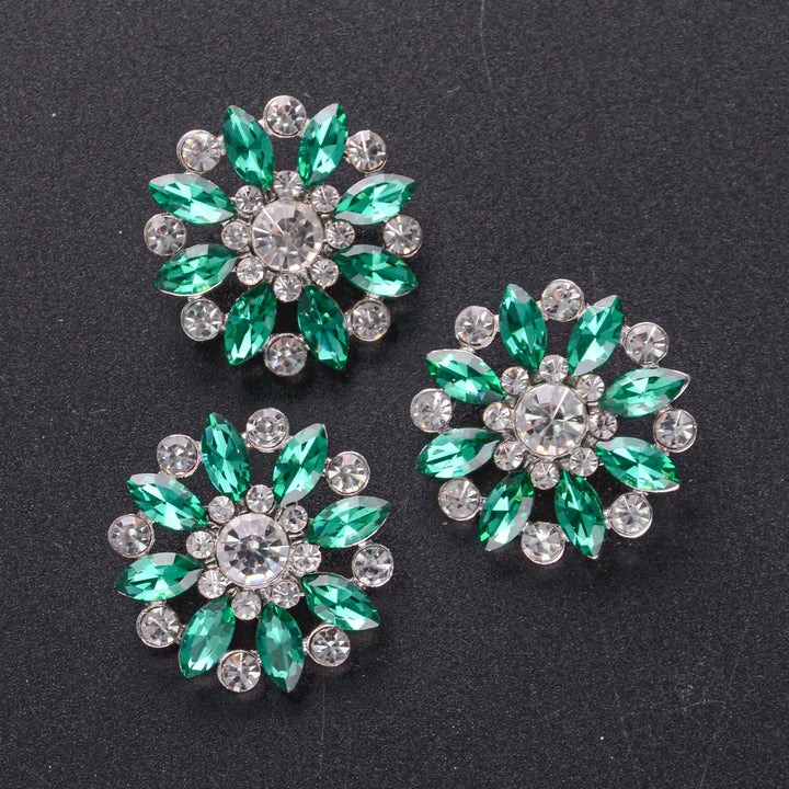 5 PC / Esoic Rhinestone Buttons