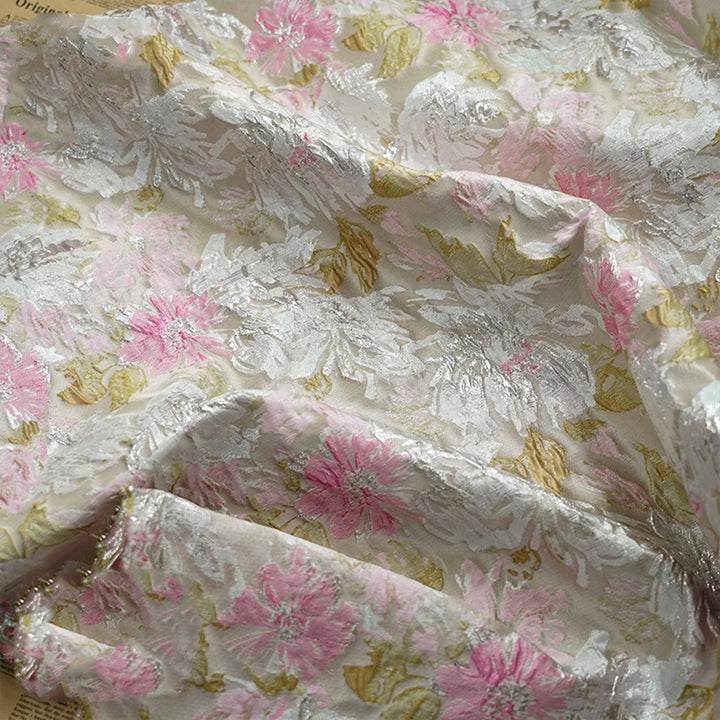 Milosomo Large Flower Painting Design Jacquard Fabric