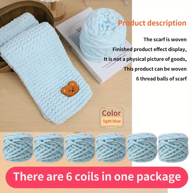 6 PC / Thread Thick Yarn Ball Set