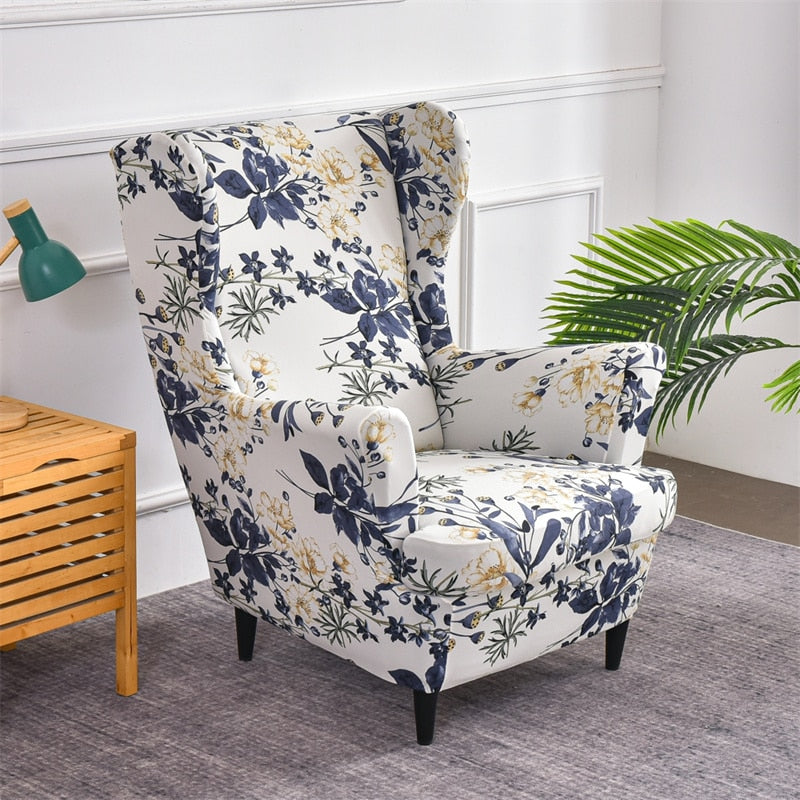 Classic Floral Stretch Armchair Cover