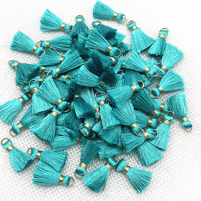 50 PC Mireau 20mm Mini Metal Hanging Ring Tassel