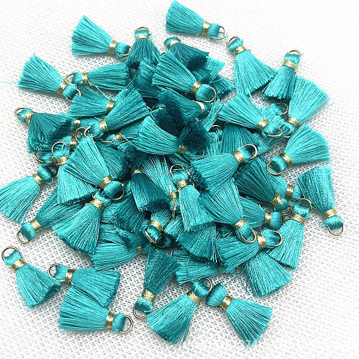 50 PC Mireau 20mm Mini Metal Hanging Ring Tassel