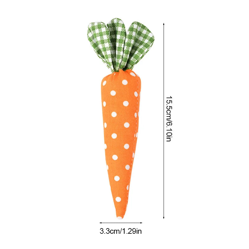 Fabric Easter Carrot Ornaments