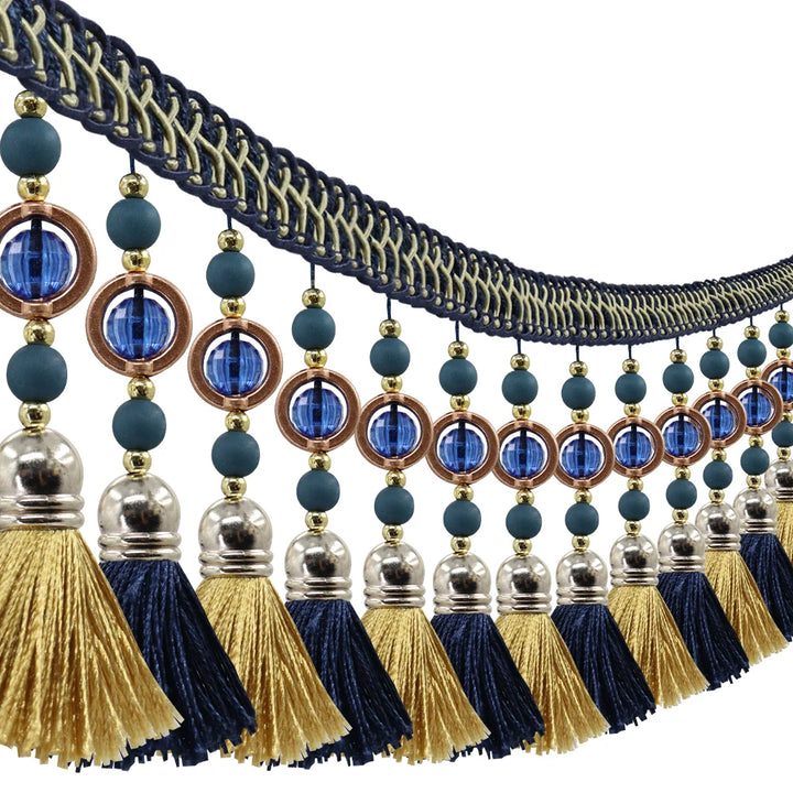 3 YD / Bravelle Tassel Beaded Fringe Trim