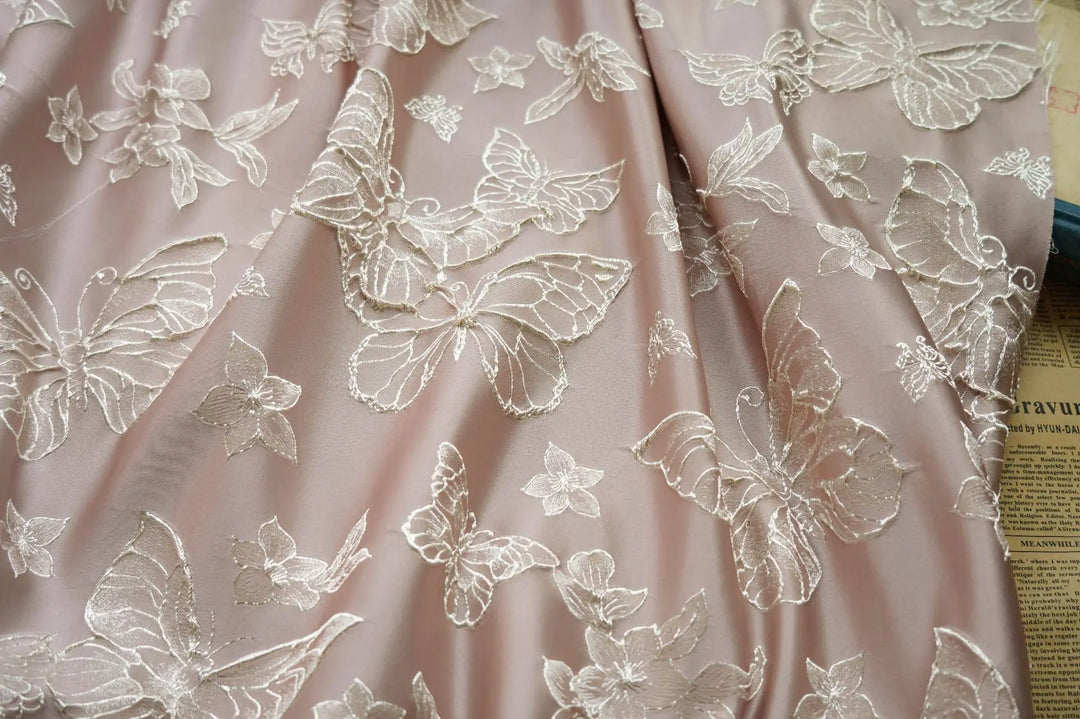 Altomi Butterflies Woven Jacquard Fabric