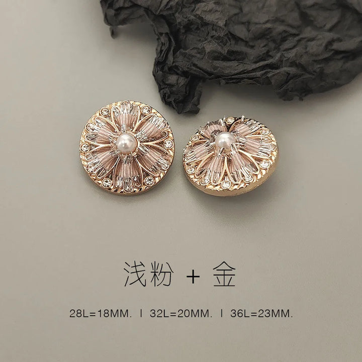 6 PC / Umeda Rhinestone Buttons