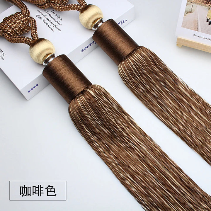 2 PC Vellor Curtain Tassel Tiebacks