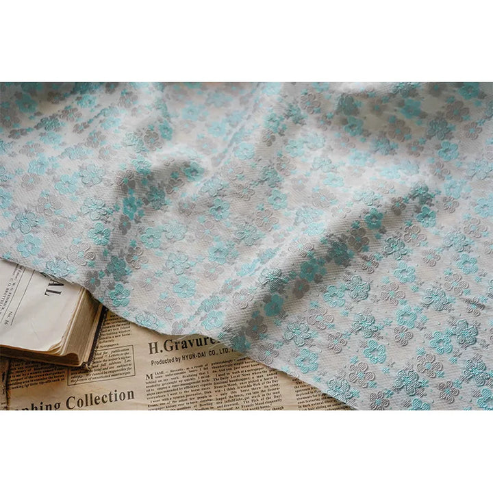 Ansari Small Flower Yarn Dyed Jacquard Fabric