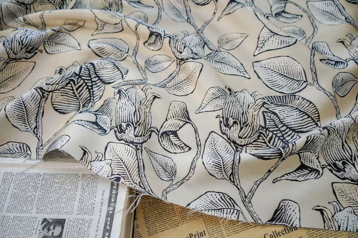 Ulsama Flower Printed Yarn Dyed Jacquard Fabric