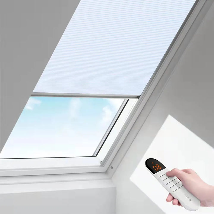 Skylight Rechargeable Motorized Blackout Cell Shade