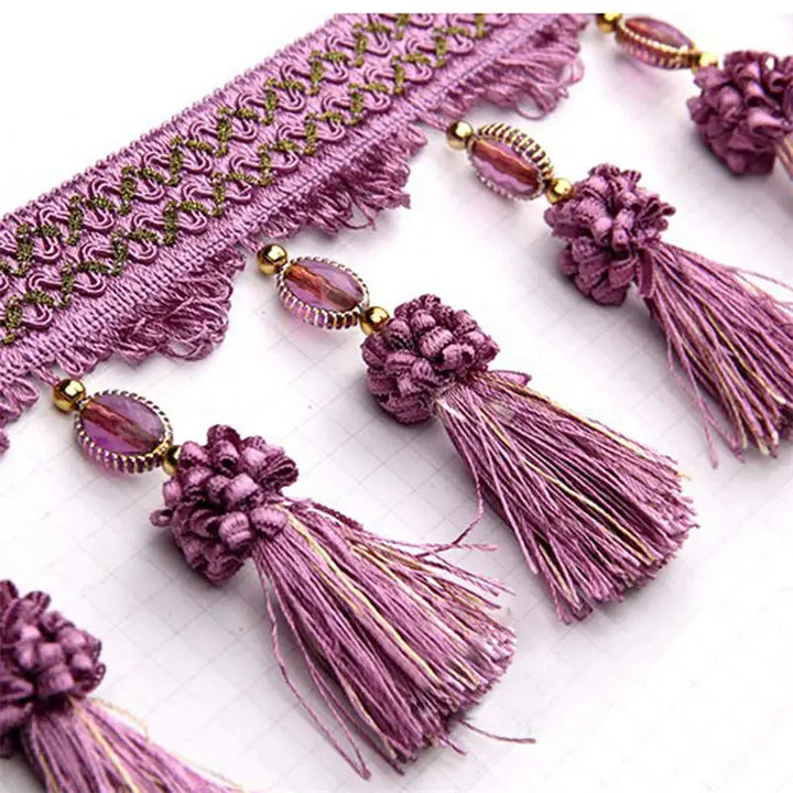 Mito Beaded Tassel Fringe Trim