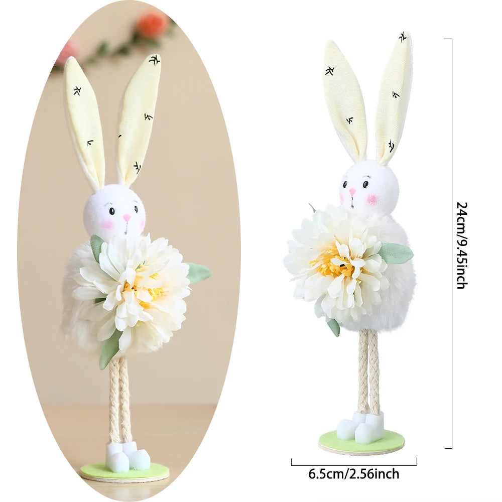 Easter Standing Flower Bunny Fairy Angels