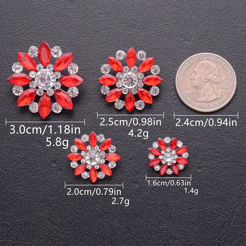 5 PC / Esoic Rhinestone Buttons