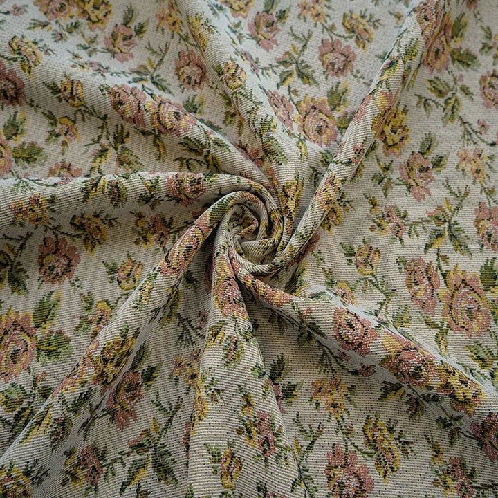 Inkoa Retro Rose Yarn Dyed Jacquard Fabric