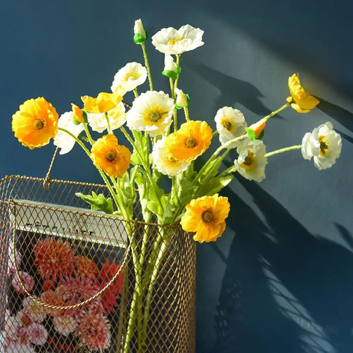 Fake Poppies Flowers