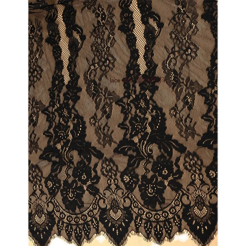 3 Yards / 2 Colors / Lisette Embroidery Eyelash Lace