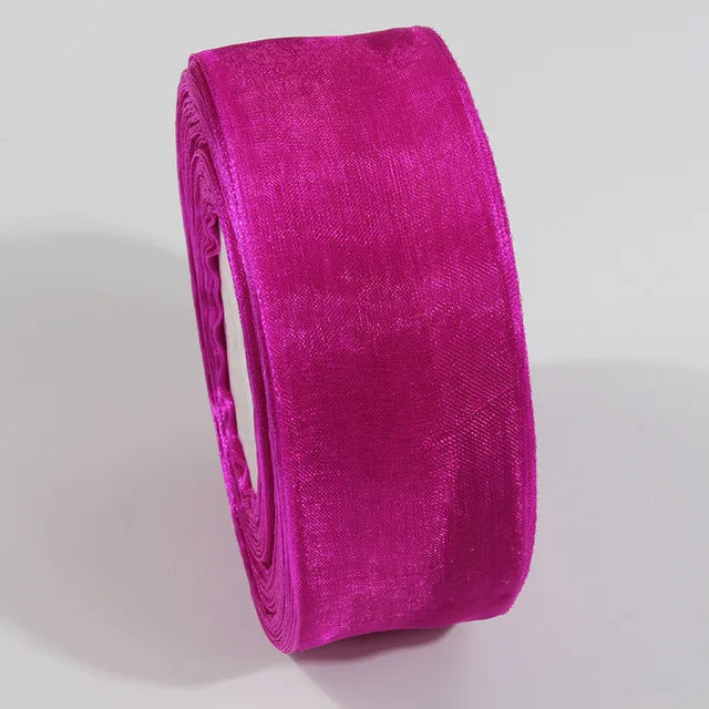 10 Yards / Sheer Chiffon Organza Satin Decoration Ribbon