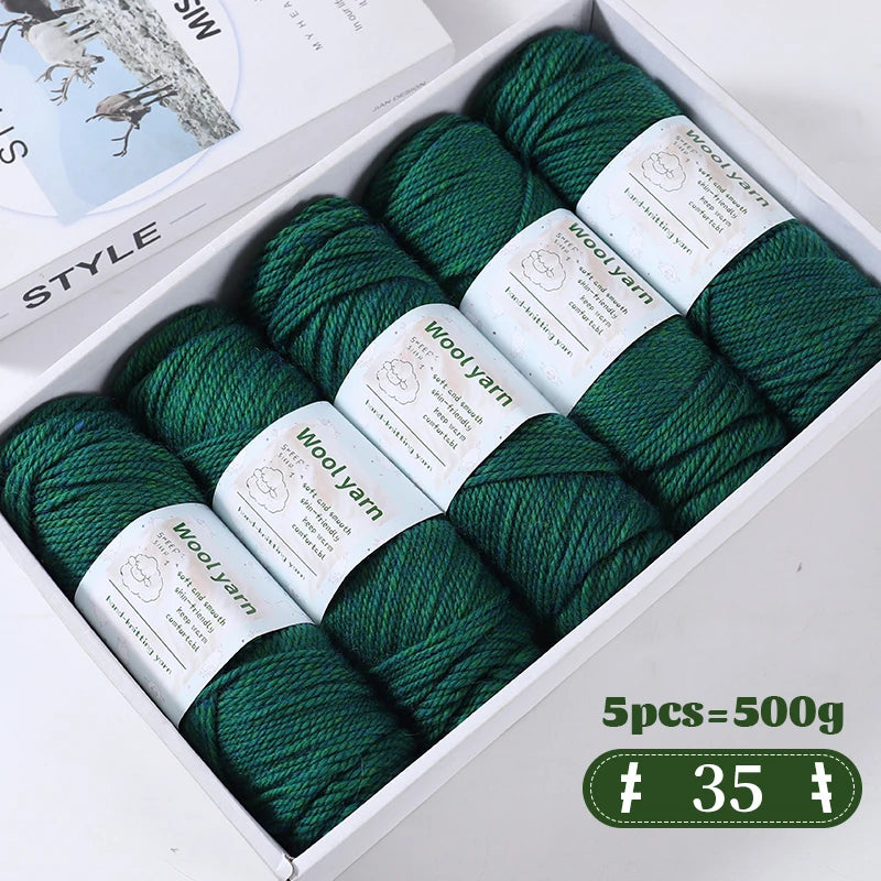 500g Gradient Color Rainbow Yarn