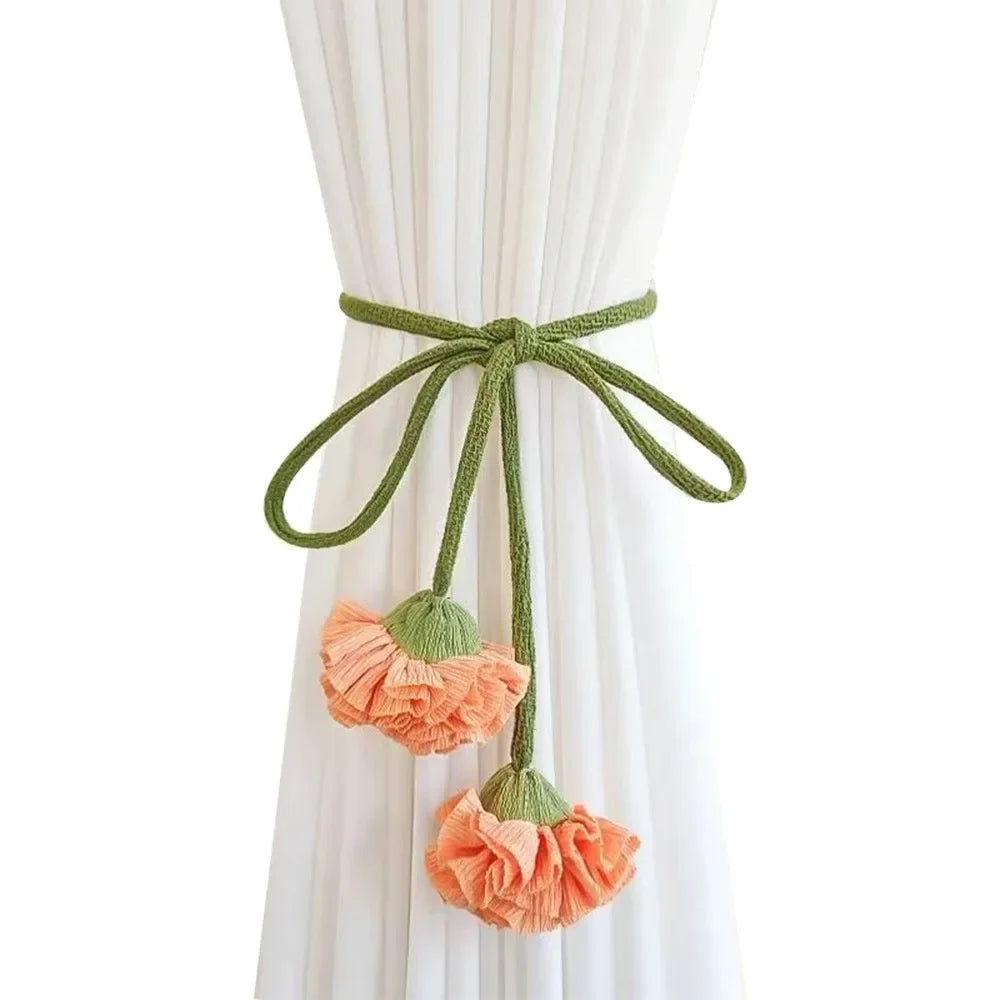 Ravelle Floral Elastic Band Curtain Tieback