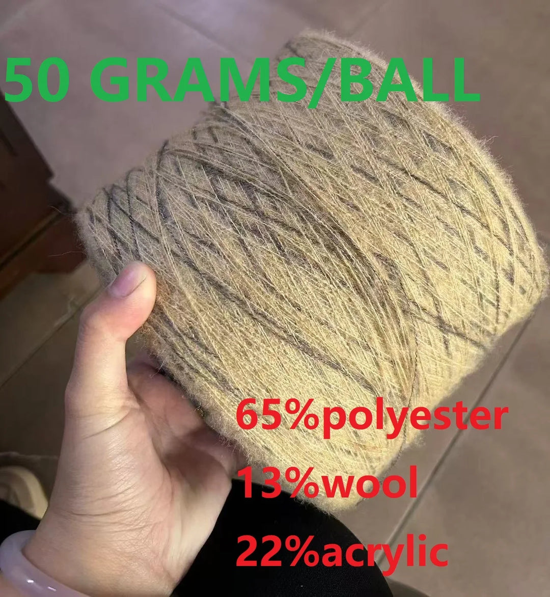 250g Ball Rainbow Faux Mohair Yarn