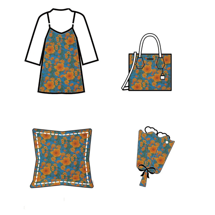 Oskjlo Floral Woven Jacquard Fabric