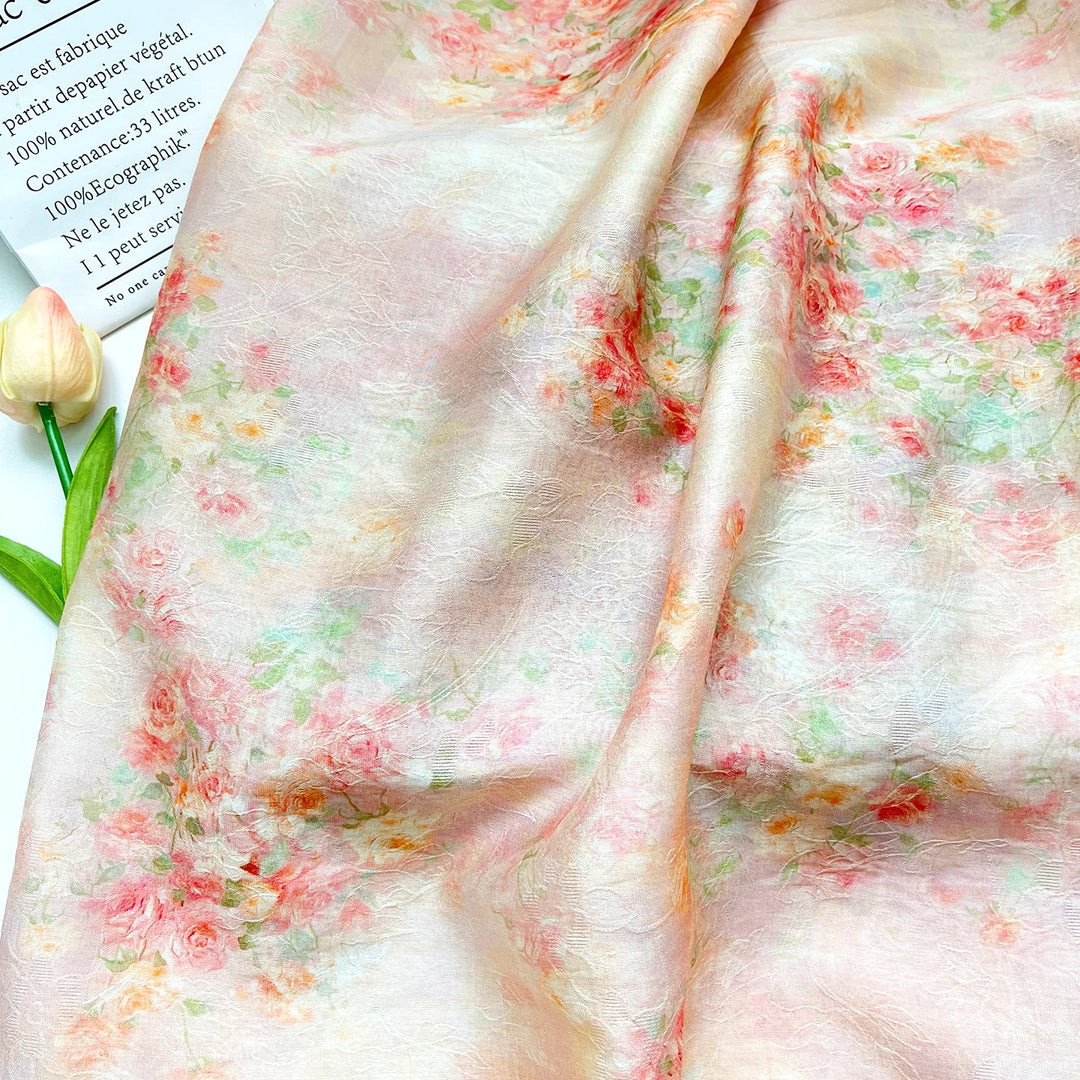 Simon Lightweight Floral Jacquard Fabric