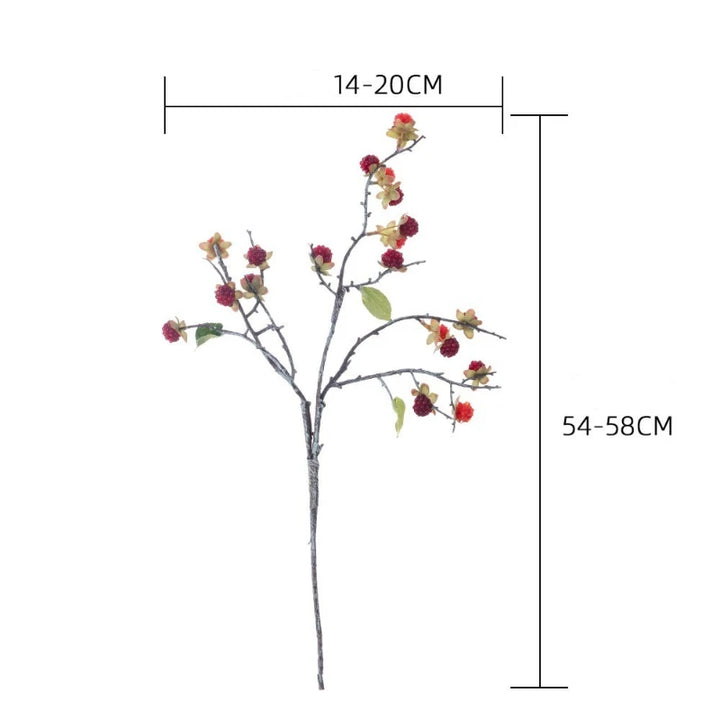 Ingrid 54CM Fake Raspberry Stem