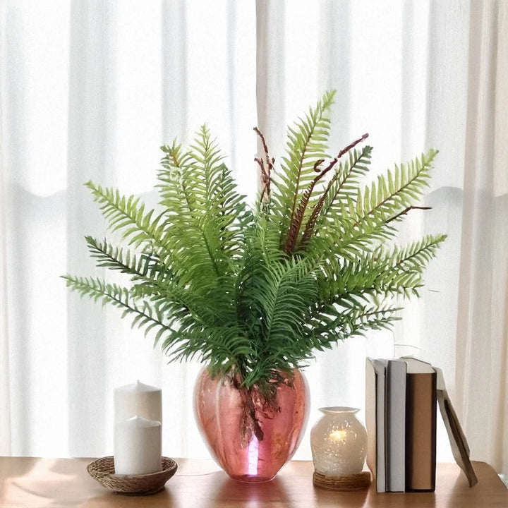 Fior 20 Inch Artificial Fern Leaves Faux Green Plant