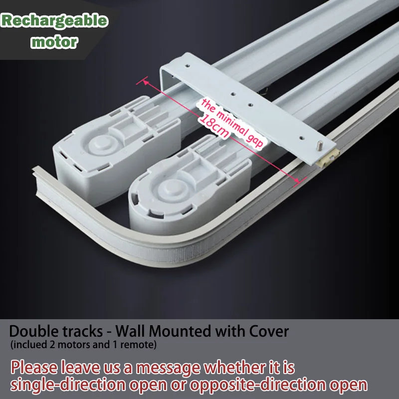 Motorized Curtain Double Track