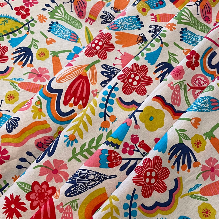 Niran Floral and Novelty Cotton Linen Fabric