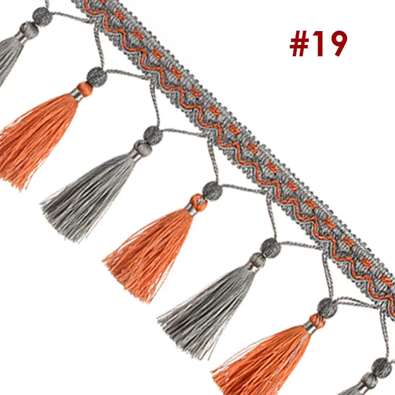3 YARDS / Junsone Beaded Tassel Fringe Trim